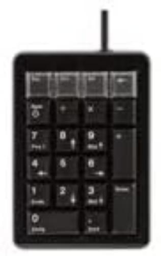 CHERRY G84-4700, Programmable Keypad, French Layout with Numeric Keypad, Wired (USB-Connection), Plug & Play, Mechanical ML Switches, Black