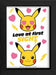 Quadro Pokemon Love At First Sight
