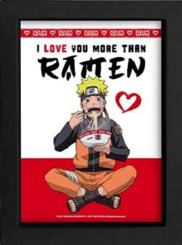 Quadro Naruto I Love You More Than Ramen