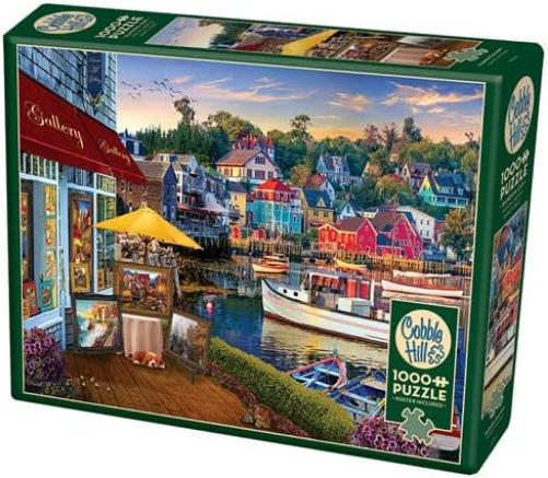 Cobble Hill 1000 Piece Puzzle Harbor Gallery-Sample Poster Included