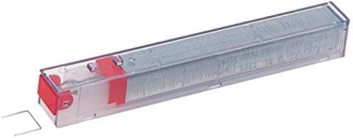 Leitz 55940000 K12 Stapler Cartridge, Strong Steel, Length 12 mm, 1050 Staples, 80 Sheet Capacity - Red