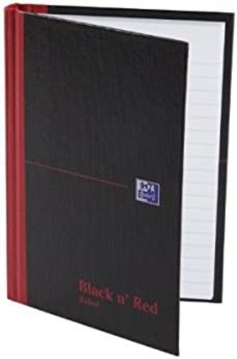 BLACK N RED BOOK A6 FEINT C66655