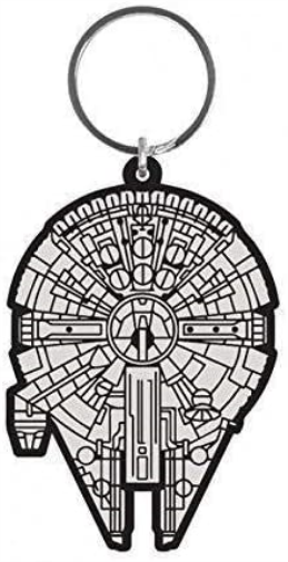 Star Wars, RK38348C, Star Wars - Millennium Falcon Rubber Keychain, Multi-Color, 4.5 x 6cm