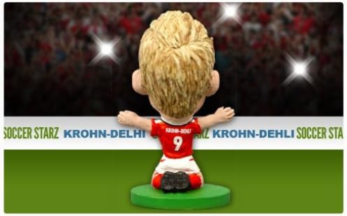SoccerStarz SOC039 Denmark Mini Football Figurine, Multicolor