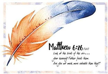 Under His Wings - All Occasion Greeting Cards - NIV Scripture - (Box of 12