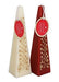 8`` Ivory/Red Pyramid Advent Candle