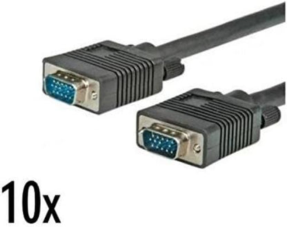 Nilox NX090204111 Cavo VGA per Connessione fra PC e Monitor o Proiettori, Lunghezza del Cavo di 2 Metri