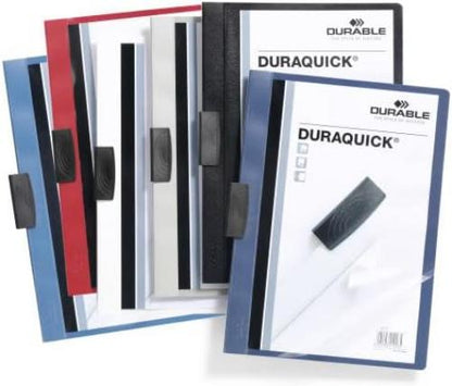 Durable Duraquick 227007 Clip File for 20 Sheets A4 - Dark Blue (Pack of 20