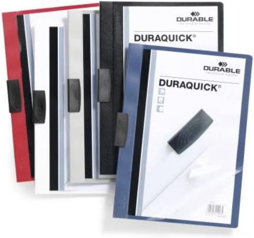 Durable Duraquick 227007 Clip File for 20 Sheets A4 - Dark Blue (Pack of 20