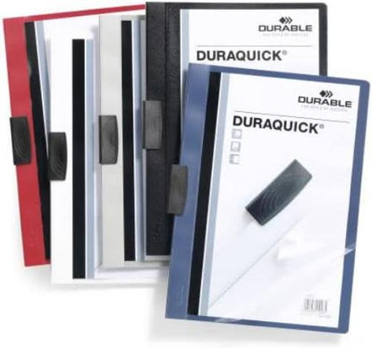 Durable Duraquick 227007 Clip File for 20 Sheets A4 - Dark Blue (Pack of 20