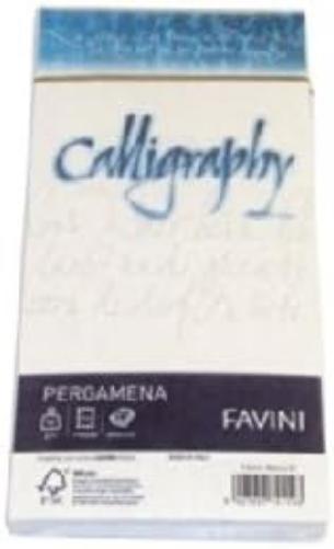 Buste Favini Callig.Pergamena 11X22 Bianco 01 Gr.90 25Pz