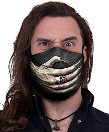 Spiral - SPEECHLESS (Unisex Black Face Masks) One Size