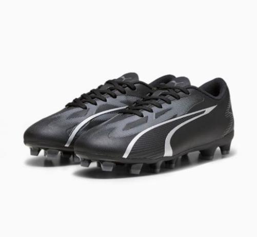 Puma Ultra Play FG/AG Junior Football Boots 3.5 Black/Silver 3.5 Black/Silver