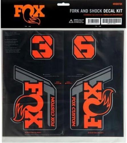 FOX Aufkleber-Set – Gabel und Stoßdämpfer – Orange Factory