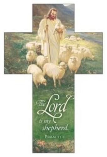 Warner Press Bookmark-The Lord is My Shepherd (Psalm 23:1)-Die Cut Cross (Pack of 25) Out of Print