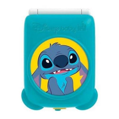 Clementoni Disney Baby - Stitch FlipPhone, kindertelefoon 9-36 maanden, activiteitencentrum met 4 toetsen voor het stimuleren van het imitatieve spel met licht en geluiden, 17519