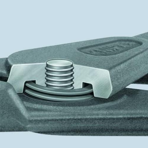 Knipex Precision Circlip Pliers for external circlips on shafts grey atramentized, with non-slip plastic coating 130 mm 49 21 A11