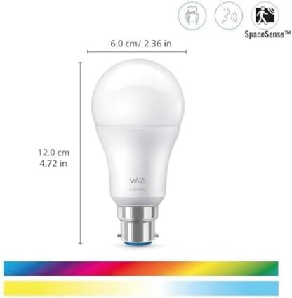 WiZ A60 B22 Colour Smart Light Bulb