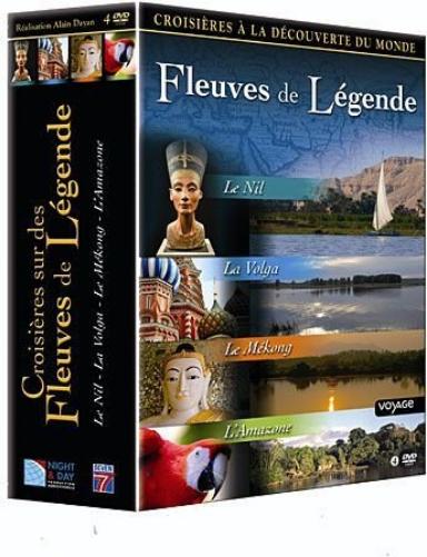 Coffret fleuves de légende : la volga ; l'amazone ; le nil ; le mékong