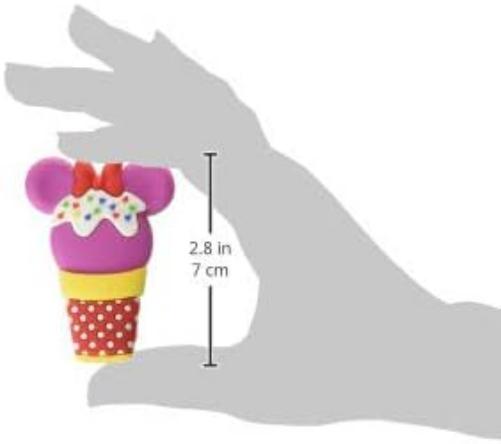 Disney Minnie Mouse - Imán de PVC con diseño de Helado, 7,6 cm, Multicolor, 7,6 cm