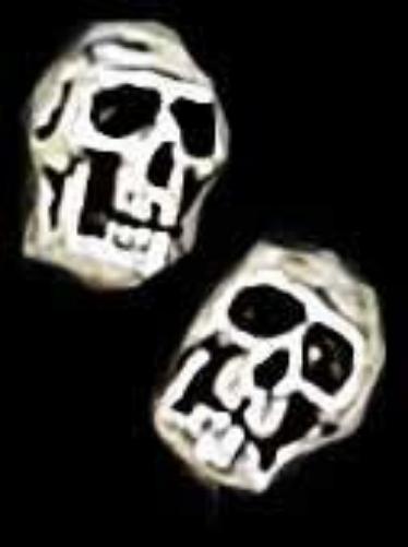 GothicJewels - Orecchini Alchemy della morte: piccoli teschi, teschio