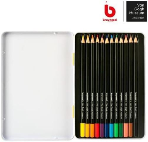 Bruynzeel Van Gogh Museum x Royal Talens - Stagno di matite colorate 12 colori - Design dei girasoli