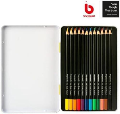 Bruynzeel Van Gogh Museum x Royal Talens - Stagno di matite colorate 12 colori - Design dei girasoli