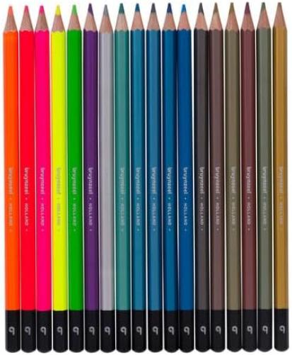 Bruynzeel - Bruynzeel Kleurpotloden Blik metallic & Neon 18 Kleuren