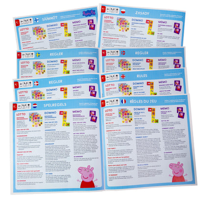 Tactic Peppa Pig 3 in 1 Lotto,Domino,Memo