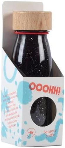 PETIT BOUM 47657 Botella Sensorial Black Float Flasche, Schwarz, Mediano
