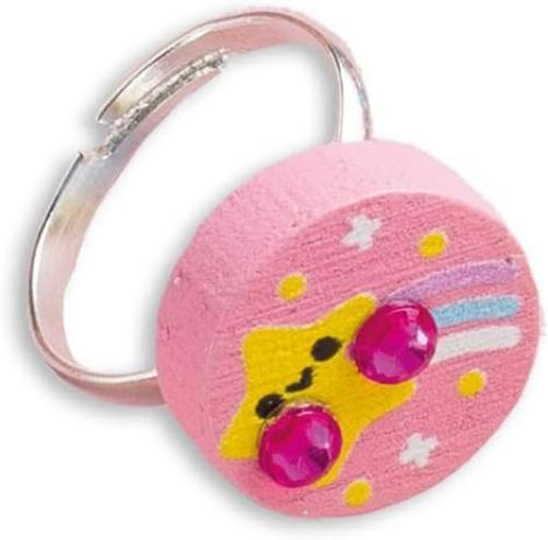 Janod - 4 houten sieraden om Rainbow Land te maken - De eerste sieradenworkshops - doe-het-zelf sieraden maken - creatieve vrijetijdsset voor kinderen - fijne motoriek en concentratie leren - vanaf 4