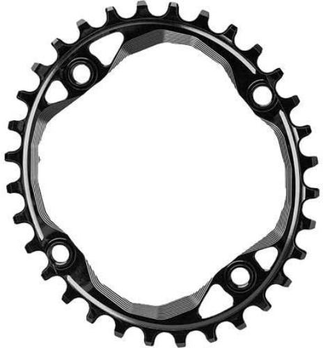 absoluteBLACK, Oval Crown 104bcd Blk 36T (Bolts Integ Unisex Adult, Multicoloured, Standard