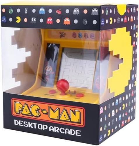 Arcade PAC-MAN-console, monochroom display, 6,3 cm (2,5 inch), draagbaar, werkt op 2 AA-batterijen