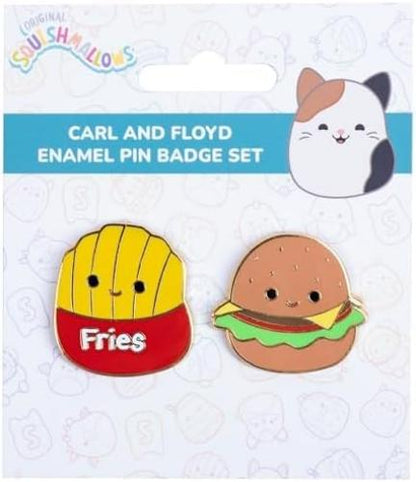 Squishmallows - Pin Badges Carl & Floyd - 1.5 Inches