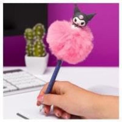 Blue Sky Studios HK Kuromi - Bolígrafo con pompón esponjoso