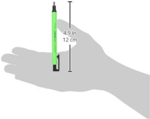 Tombow EH-KUR63 - Borrador de precisión, color Verde Neón