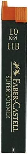 Faber-Castell Miscellaneous Super-Polymer Fineline Lead, 1.0mmBlack, HB, For Art, Craft, Drawing, Sketching, Home, School, University, Colouring