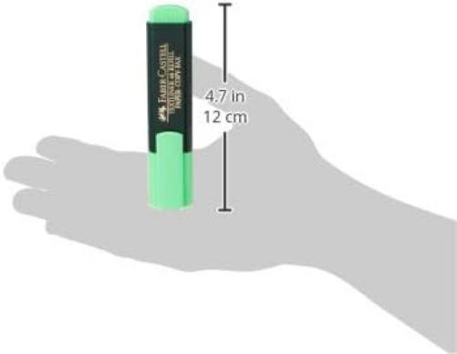 Faber-Castell 154863 - Pack de 10 marcadores fluorescente, color verde