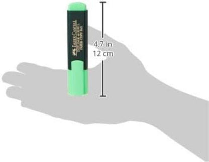 Faber-Castell 154863 - Pack de 10 marcadores fluorescente, color verde