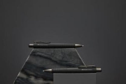 Faber-Castell POLY BALL Urban XB 241190 Ballpoint Pen Black with 2 Refills XB Blue (All Black + 2 Refills
