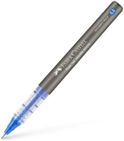 Faber-Castell Free Ink Needle 0.5mm Roller Pen – Blue