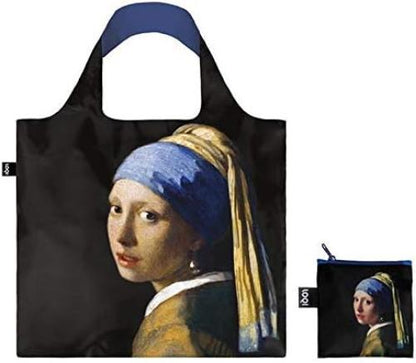 Loqi Johannes Vermeer  Girl With A Pearl Earring Recycled Bag
