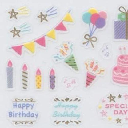 82459-006 Notebook Stickers, Anniversary, Birthday Pattern, Sticker Decoration