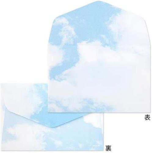 Midori Mini Letter Set, Sky Blue Nokimochi 91802-608