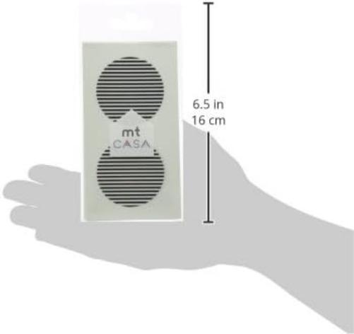 MT CASA 50 mm Seal Circle Sticker - Border Black (Pack of 10