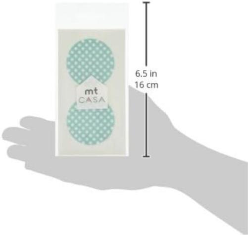 MT CASA 50 mm Seal Circle Sticker - Dot Mint Base (Pack of 10