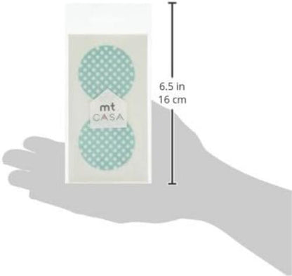MT CASA 50 mm Seal Circle Sticker - Dot Mint Base (Pack of 10