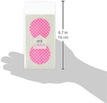 MT CASA 50 mm Seal Circle Sticker - Dot Pink Base (Pack of 10