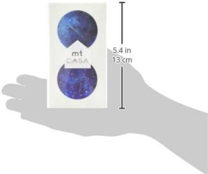 MT CASA 50 mm Seal Circle Sticker - Starry Sky (Pack of 10