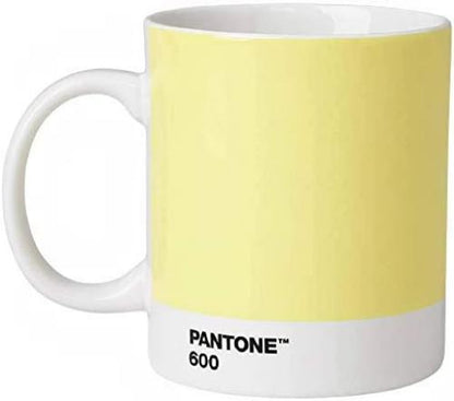 Copenhagen Design PANTONE Mug, coffee/tea cup, fine china (ceramic), 375 ml, light yellow, 600 C, Porcelain, One size